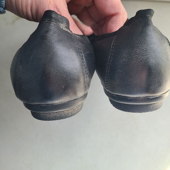 Josef Seibel Womens Pippa 29 Black Nesty Oil Burnish Leather Ballet Flat 41 NEW - Picture 4 of 5